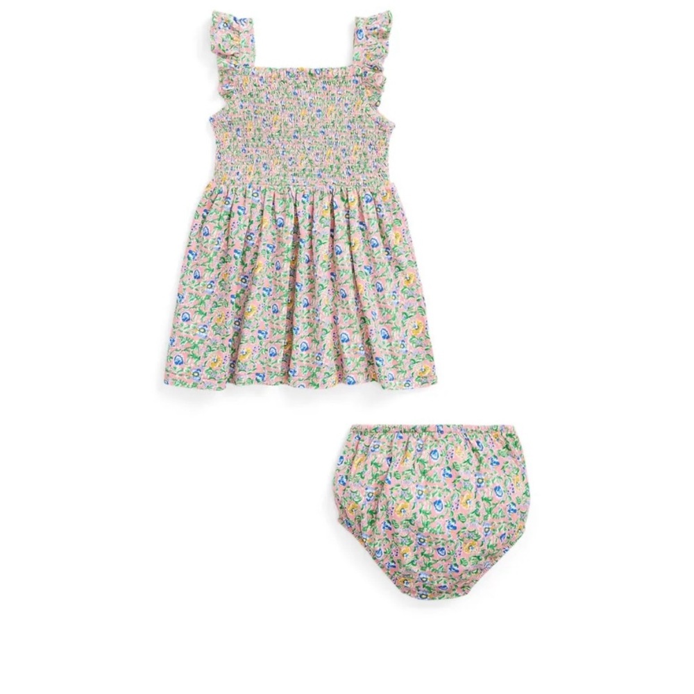 Floral Baby Dress with Bloomers